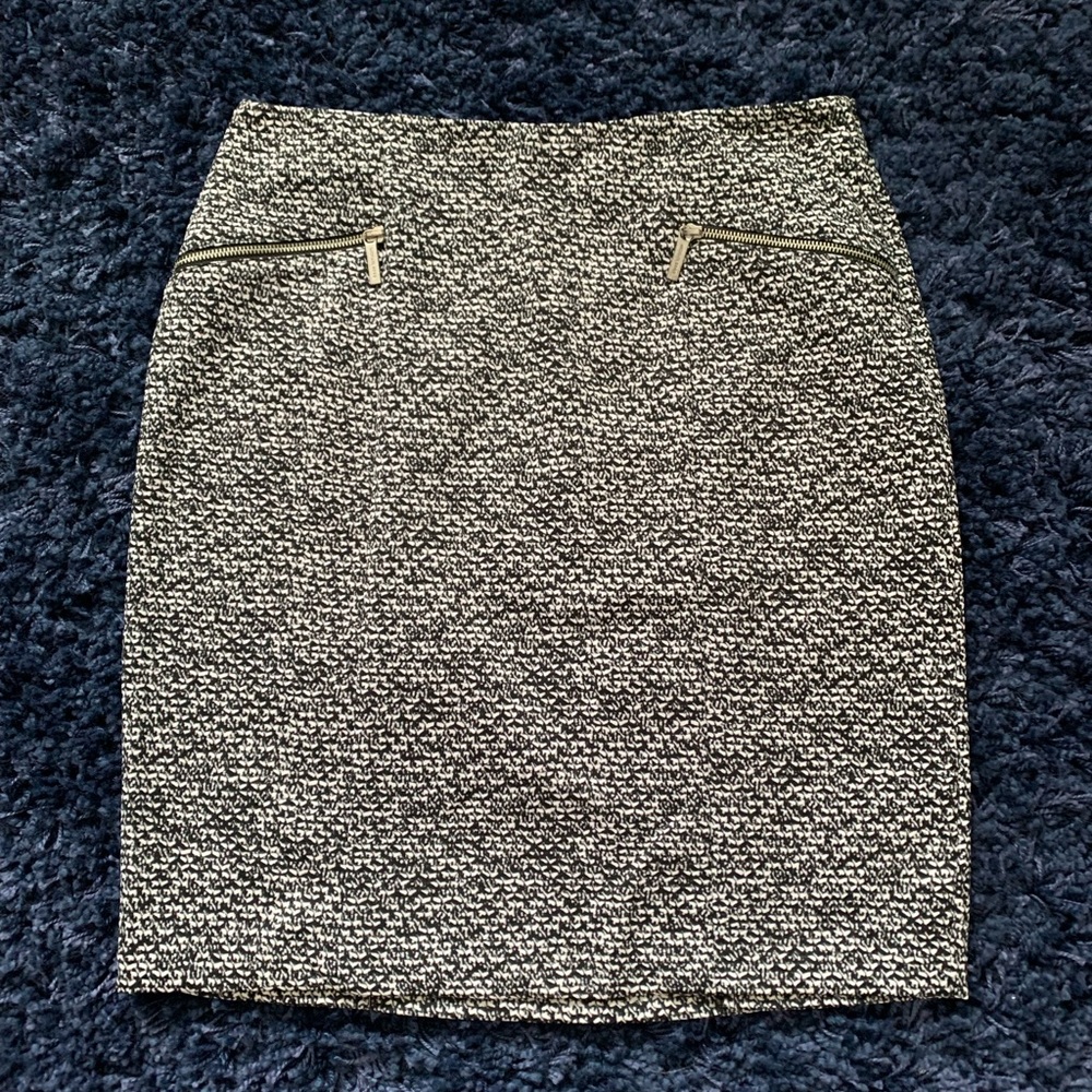 Michael Kors black/white patterned pencil skirt size 14